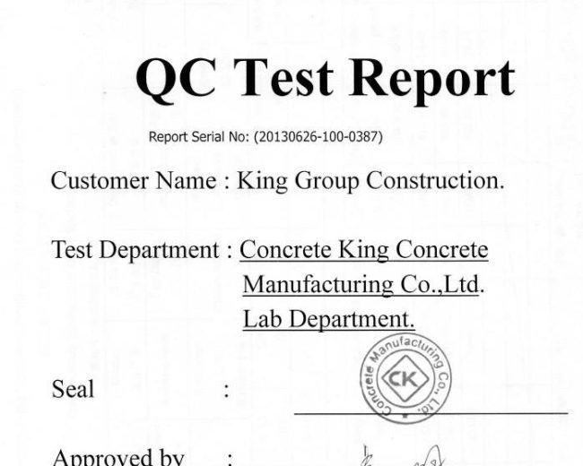 QC Test Report